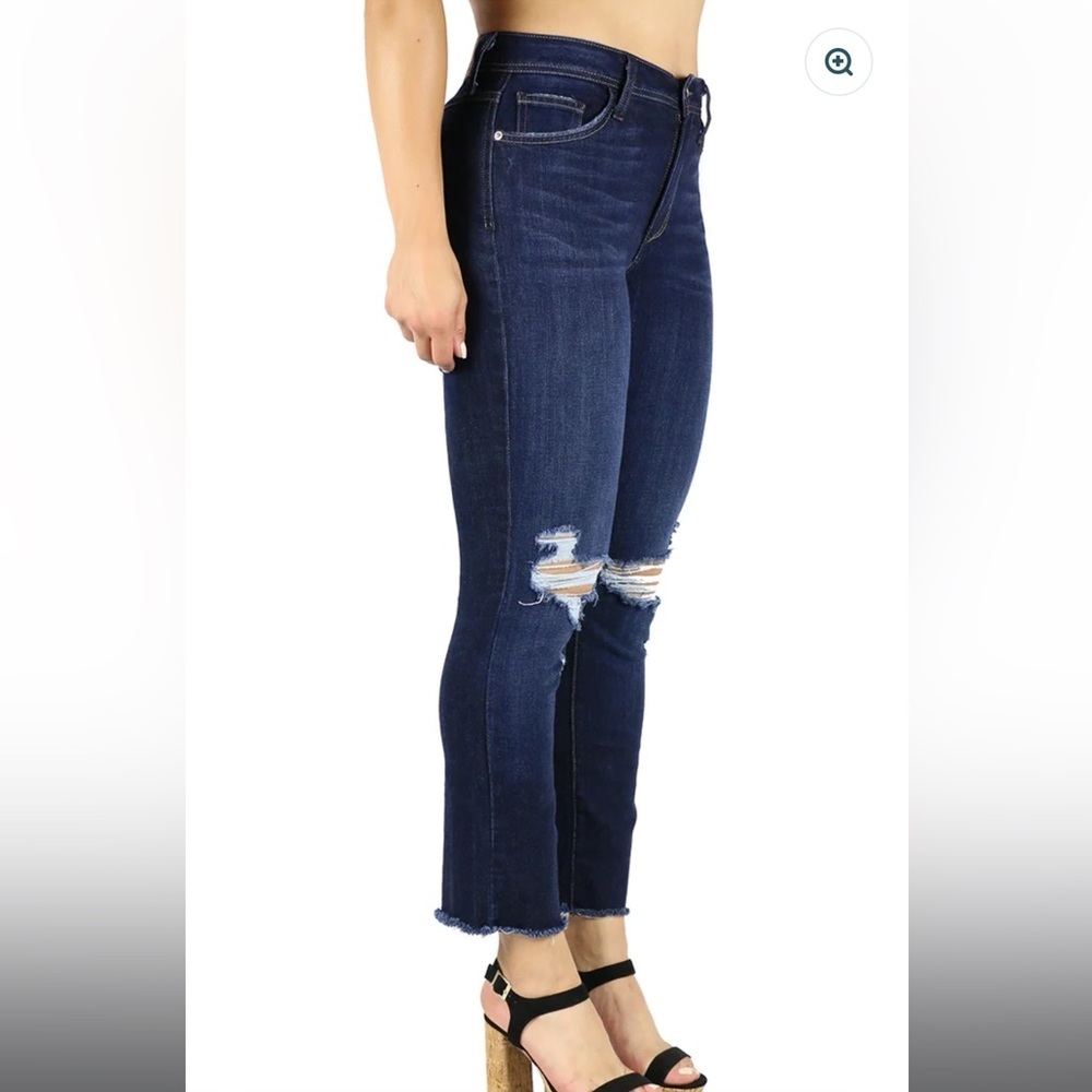 Fran Denim Faith Distressed High Rise Jeans Size 26